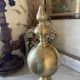 Pair of brass andirons