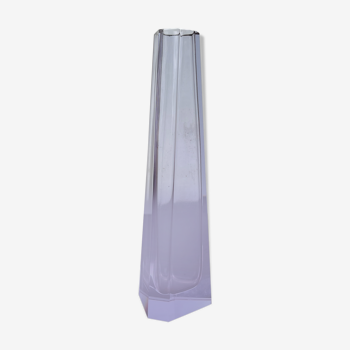 Vase géométrique en verre art Deco