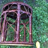 Wicker side table