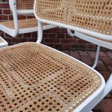 B32 Marcel Breuer white chairs