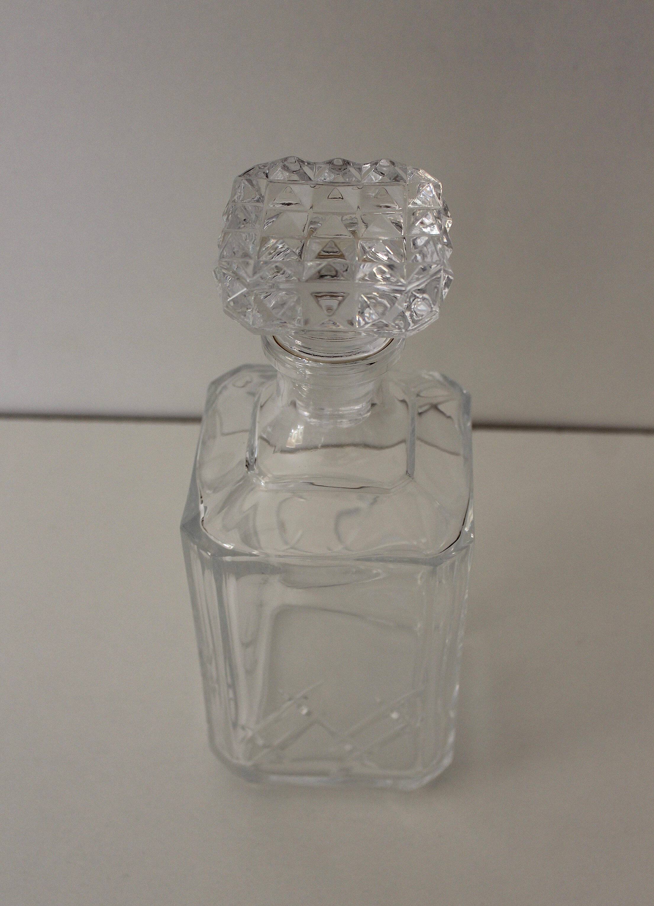 Vintage cut crystal whiskey decanter