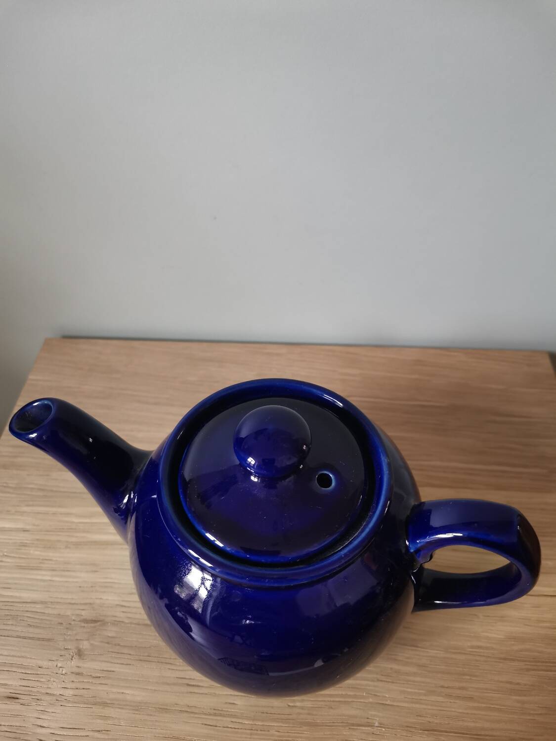 Vintage blue ceramic teapot from Sevres Price & Kesington