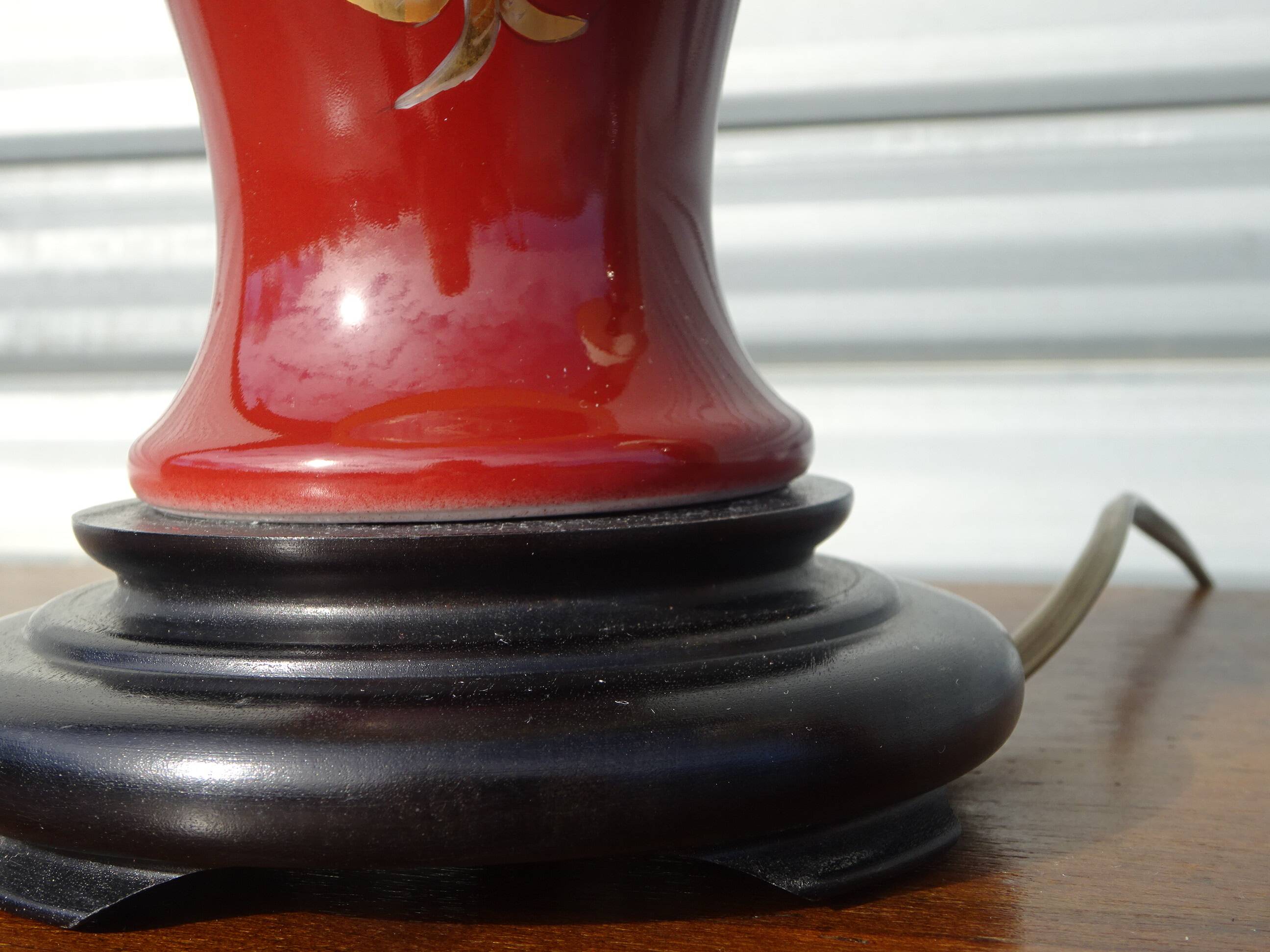 pair of bedside lamps in Limoges porcelain