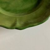 Glazed clay dish Biot verte XXL 1960