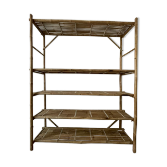 Bamboo shelf bookcase