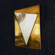 Postmodern Brass Wall Lamp Sconce from Liro, Belgium, 1980s