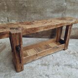 Antique workbench bathroom furniture or side table