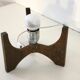 Raak Amsterdam Hokusai D-2022 table lamp in wenge & opal glass