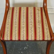 Vintage Yew Wood Dining Chairs, Set of 8
