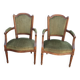 2 Louis XVI Trianon cabriolet armchairs