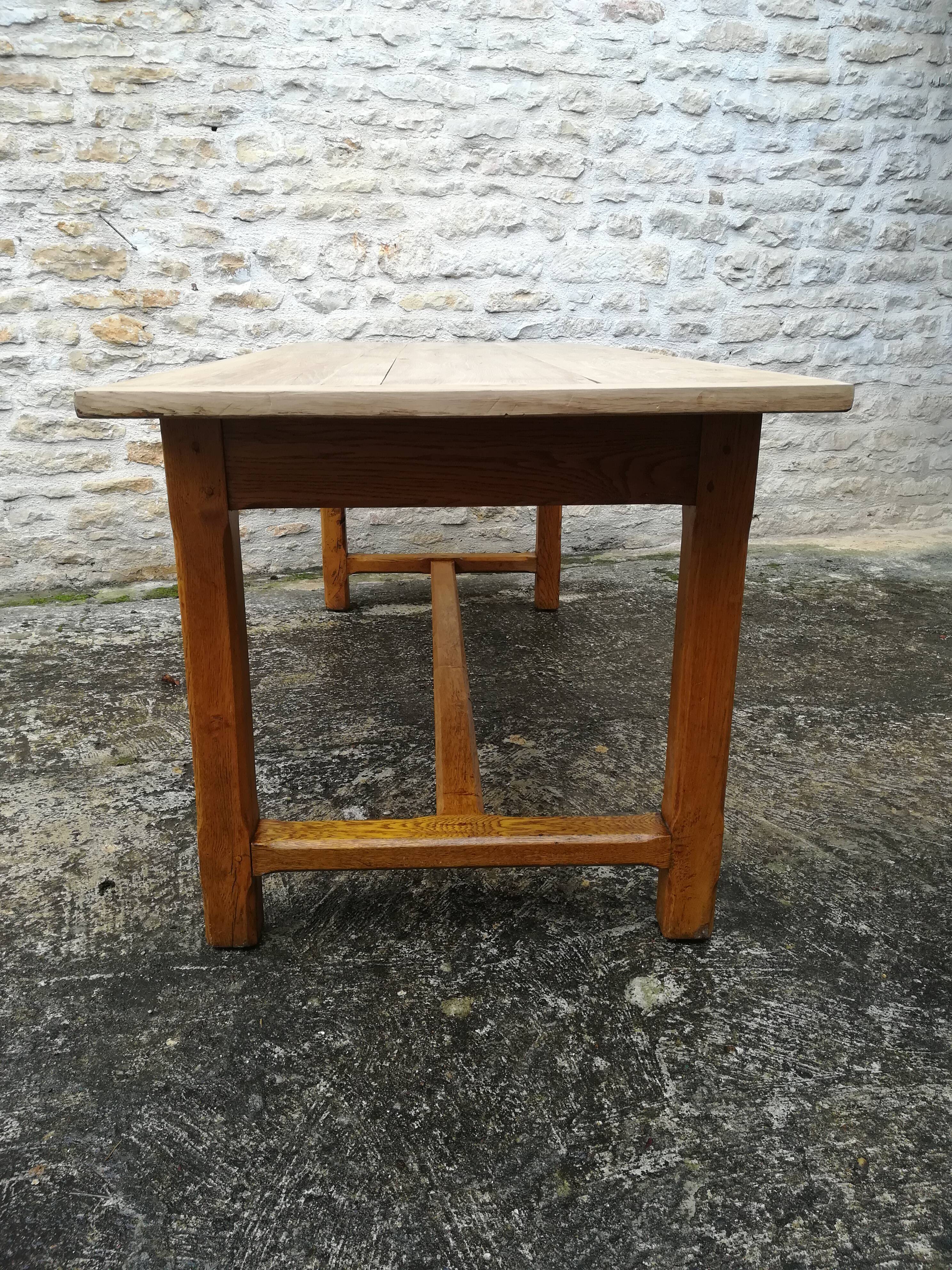 Oak farmhouse table