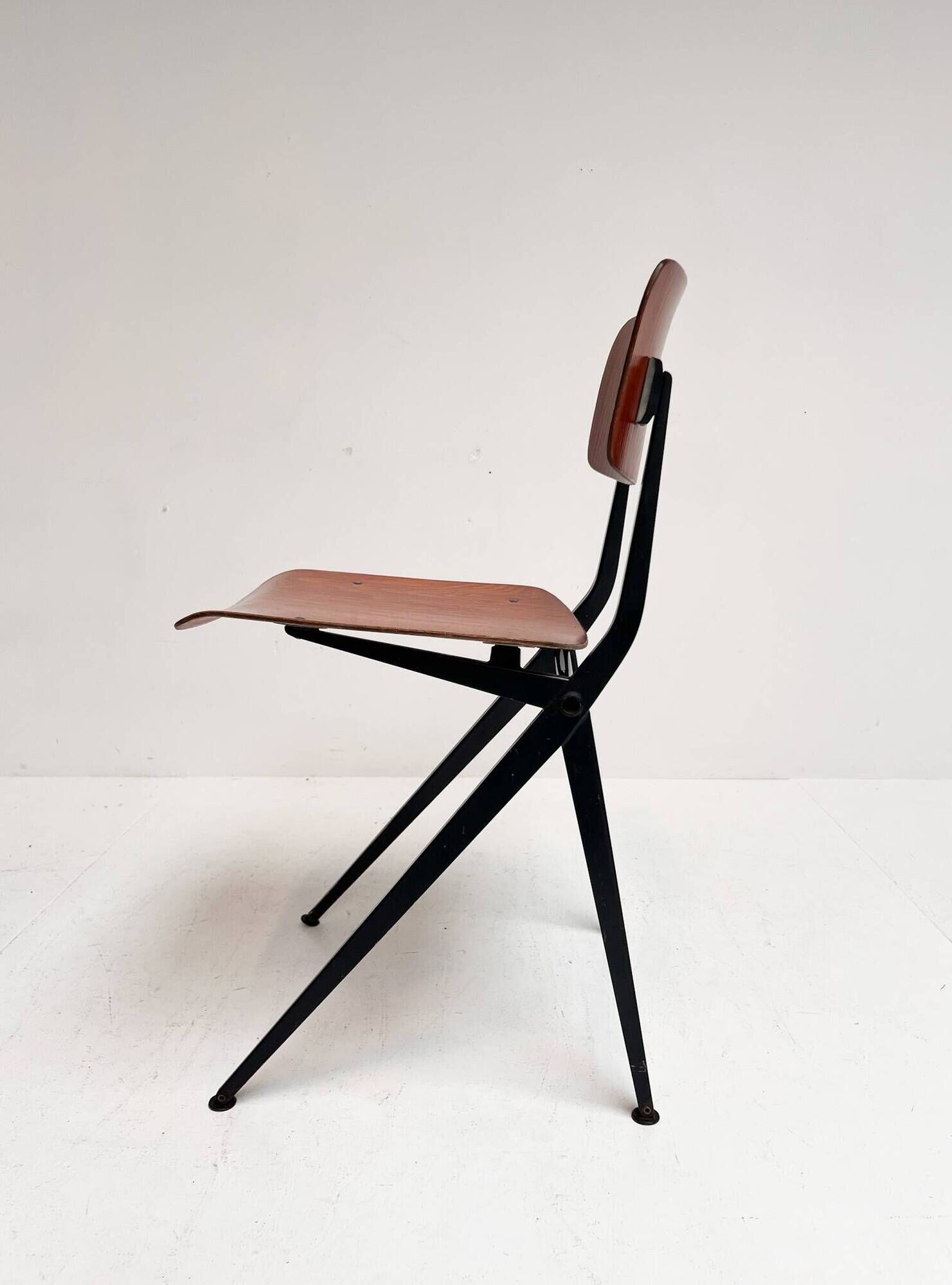 Set of 4 school chairs by Ynske Kooistra for Marko Holland, 1960s.