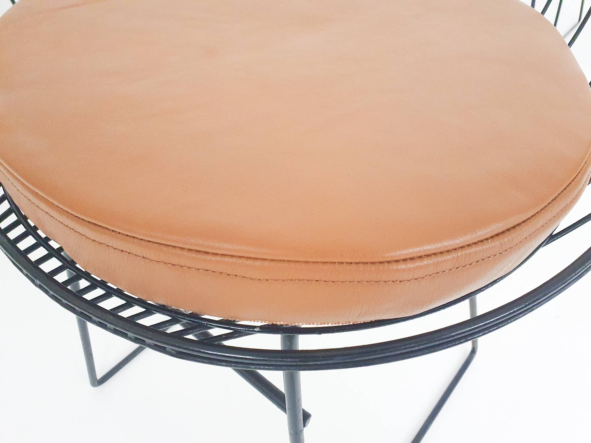 Cees Braakman for Pastoe KM05 metal wire stools, The Netherlands 1958