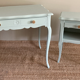 Set of 2 tables (table/desk and bedside table) pastel green