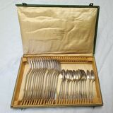 set of 15 teaspoons and 15 dessert forks in Puiforcat Empire style
