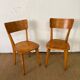 Paire de chaises en bois