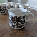 5 old coffee cups