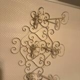 Vintage wrought iron coat rack