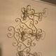 Vintage wrought iron coat rack