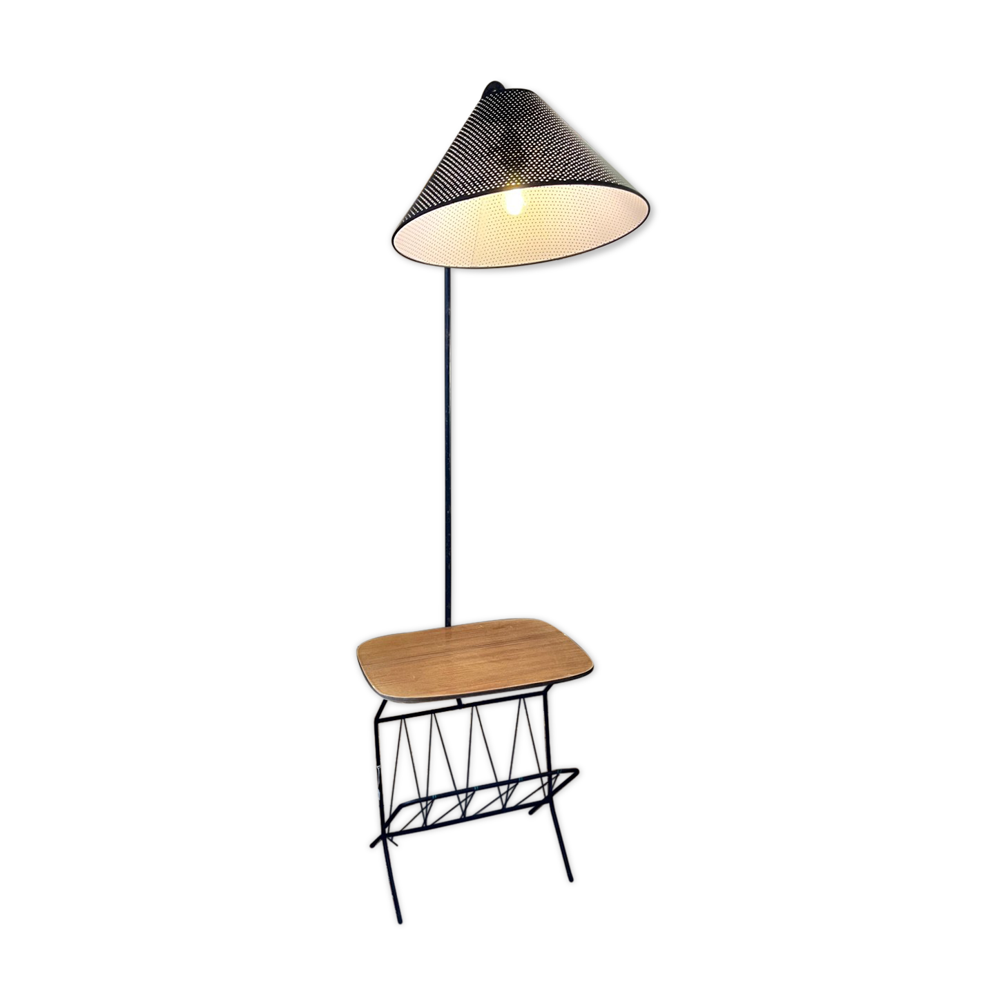 Floor lamp/magazine holder 1950