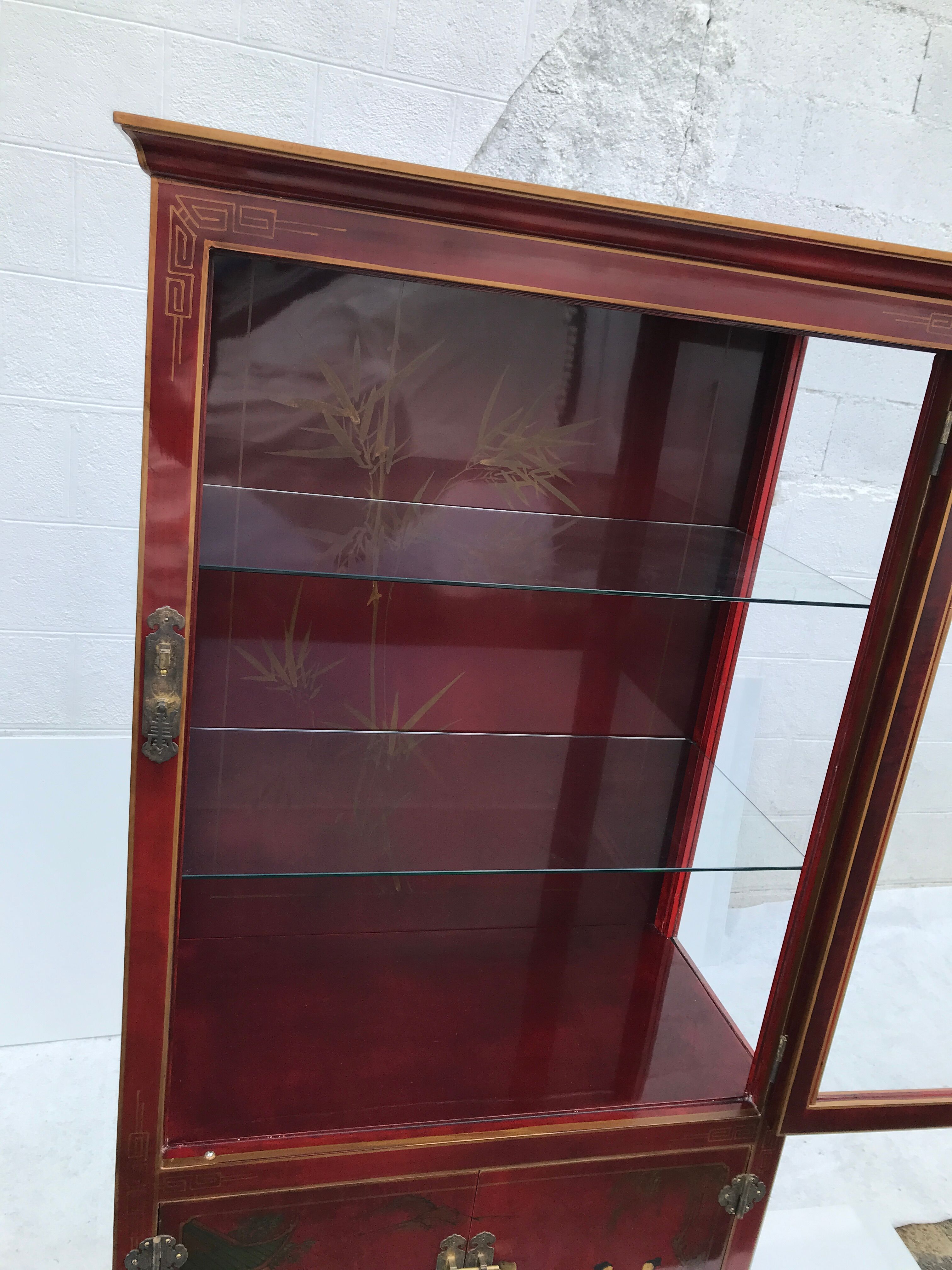 Vintage Chinese showcase