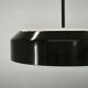 1960s NAPAKO Modernist Black Glass Pendant Light, Czechoslovakia