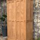 Parisian paneled cabinet in raw wood, 1940