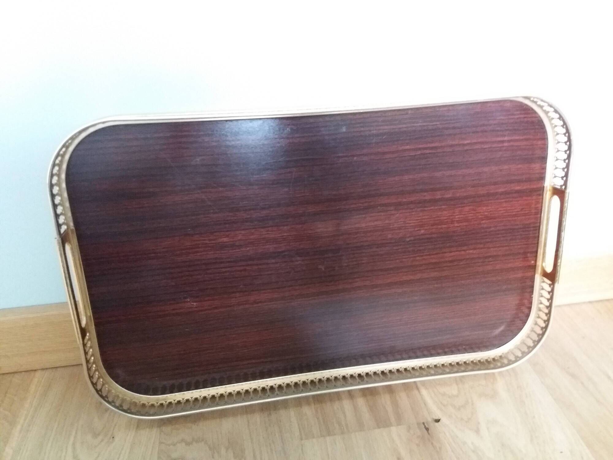 MB Italy openwork metal rim tray