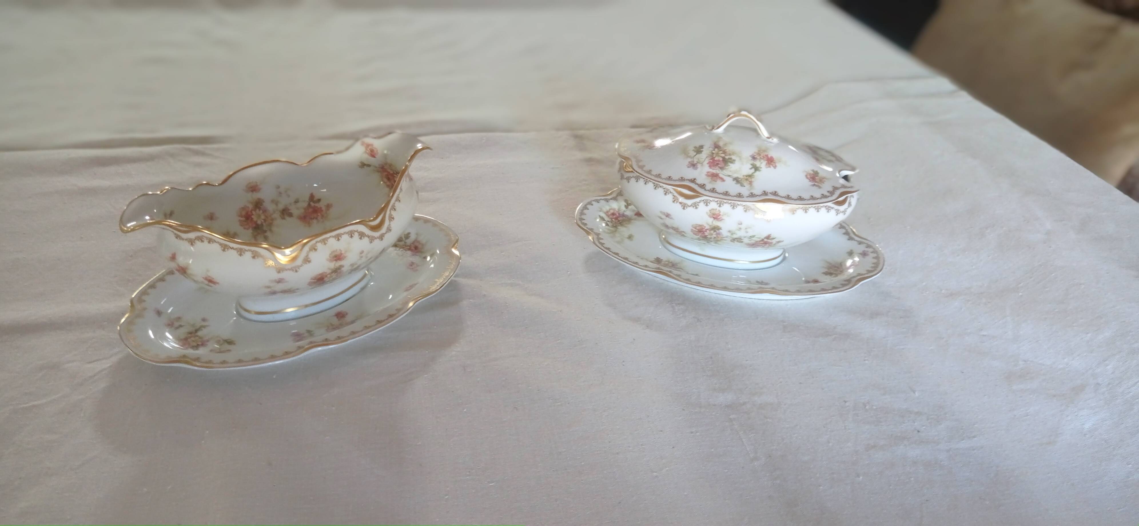 Services de vaisselle Haviland, porcelaine de Limoges