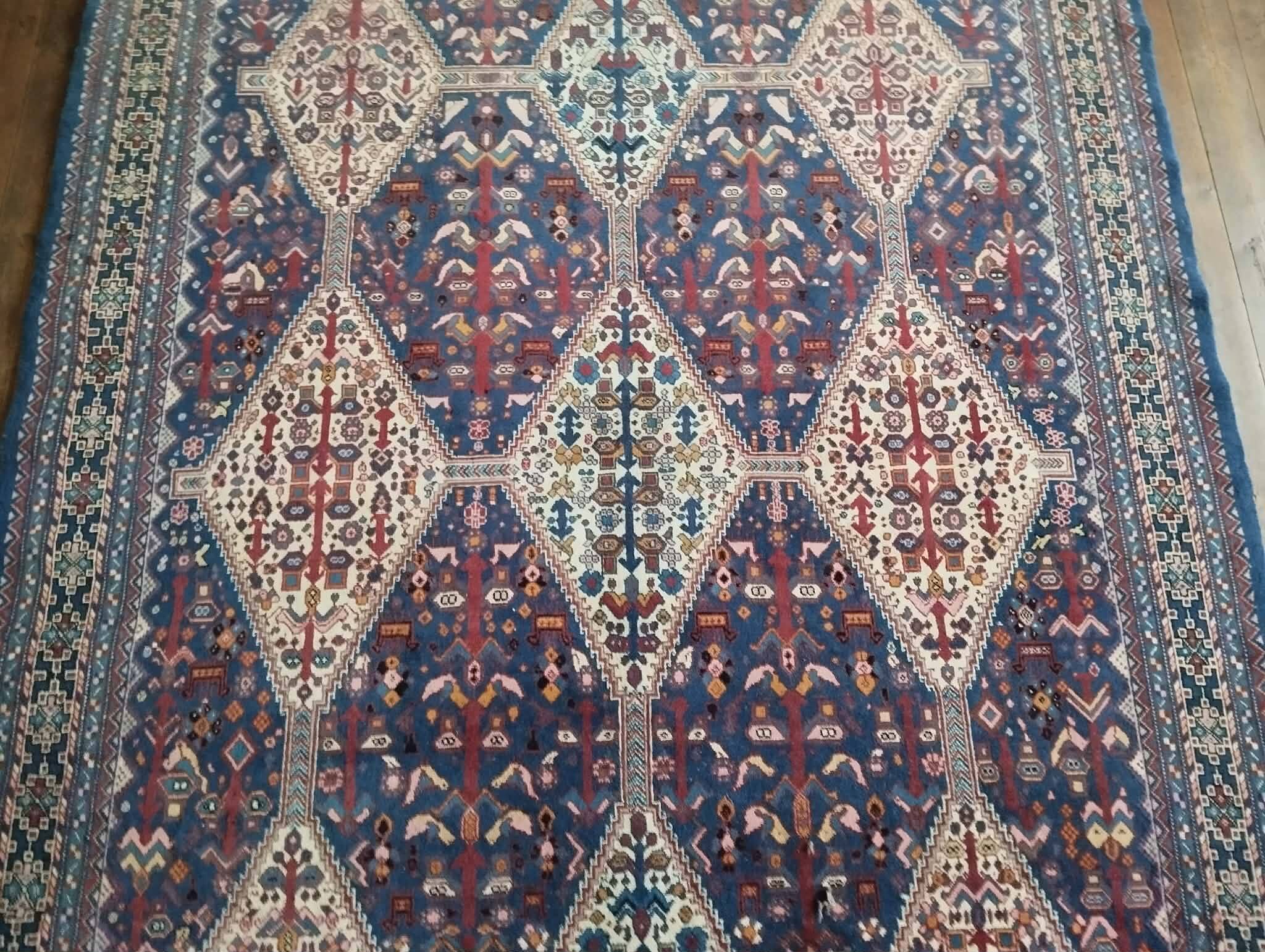 Handmade Abadeh Persian carpet