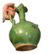 Large Collection Jug XL – Tamegroute Ceramics – Emerald Green