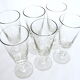 Suite of six former crystal champagne flutes