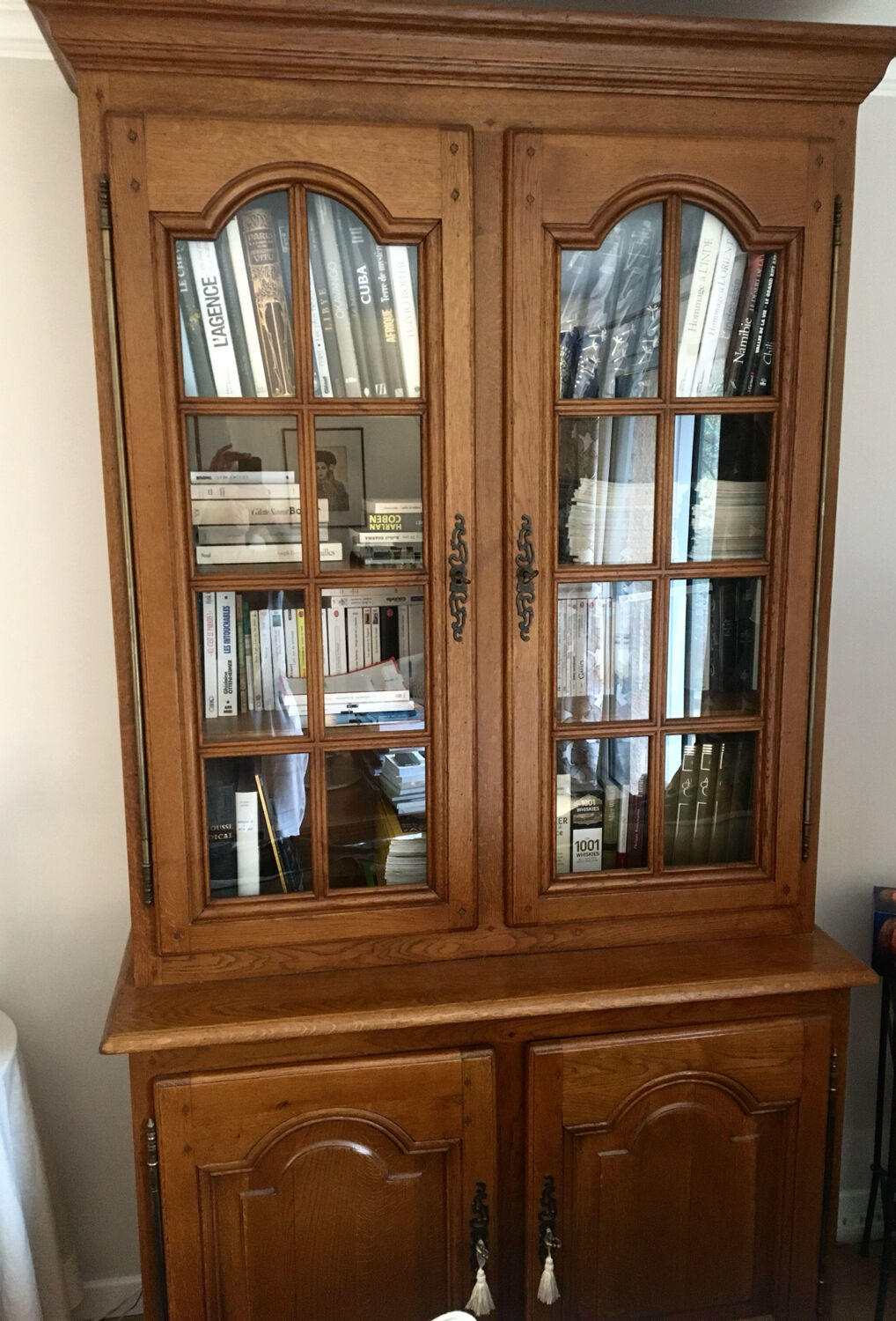 Solid oak library