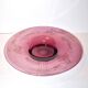 Portieux vallerysthal, large fruit bowl in purplish pink glass 1930-1940