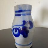 1L ceramic pitcher with blue pattern