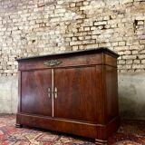 Jacob dit desmalter chest buffet with doors said english mahogany period restoration xix th century