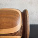 Vase en bois années 70