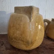 Pair of glazed earthenware jugs from Biot. 1950