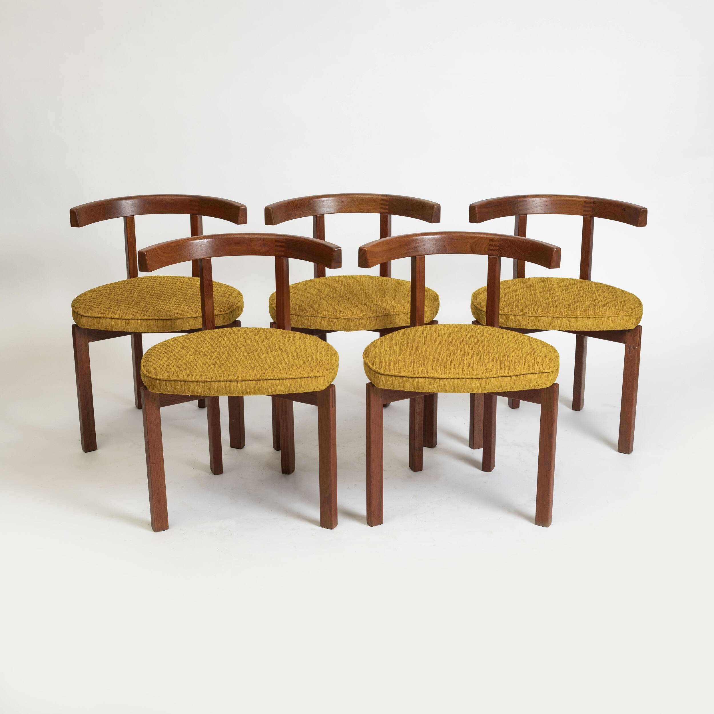 Set of 5 teak dining chairs by Inger Klingenberg for  France & Søn, Denmark