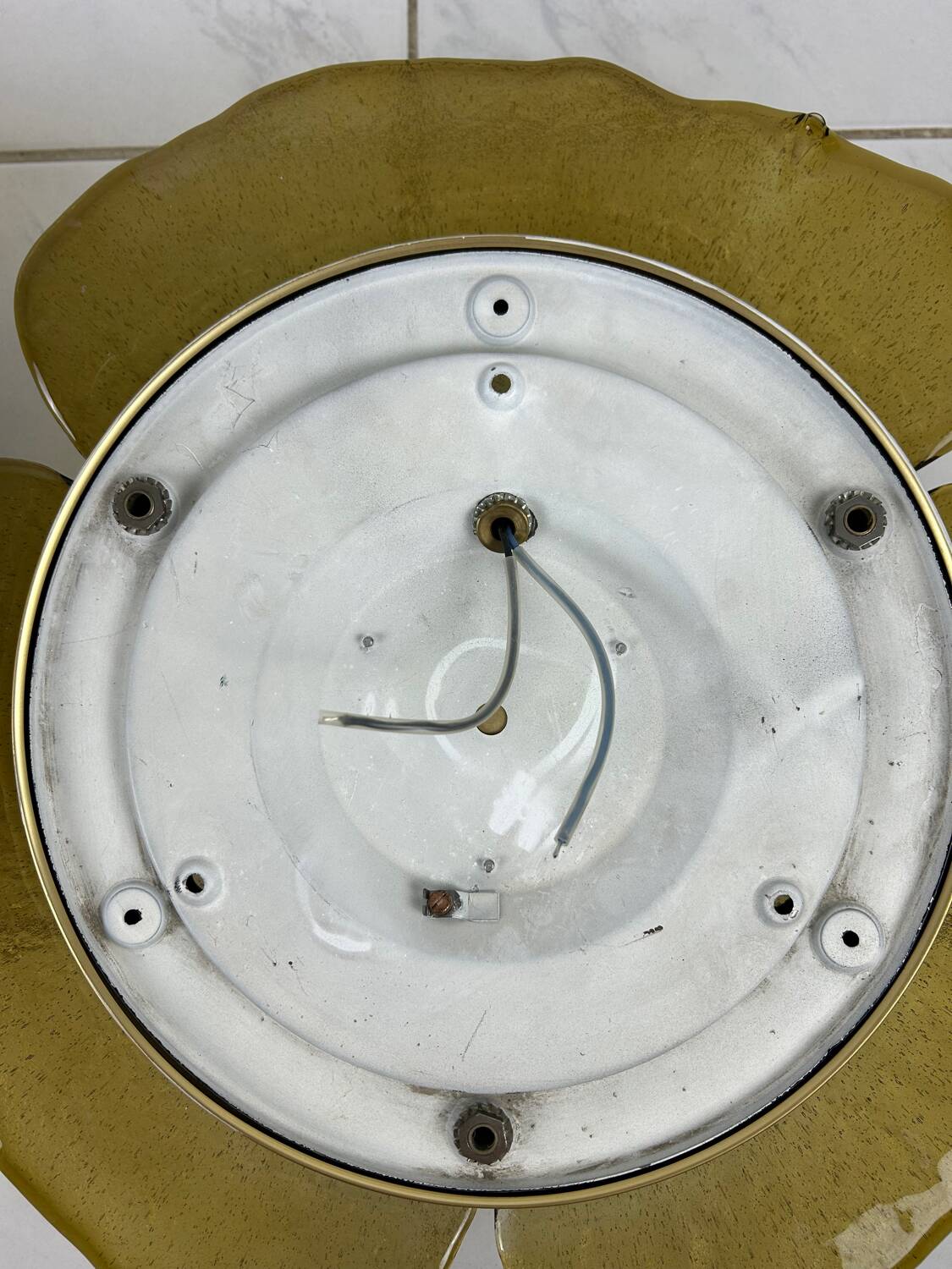 Vintage set of two Peill and Putzler ceiling lamps