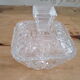Art Deco style chiseled molded glass candy box