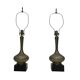 Pair Of Brass Oriental Style Table Lamps Mid Century 1960s Hollywood