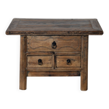 Haibei - Chinese bedside table in ancient elm no. 4