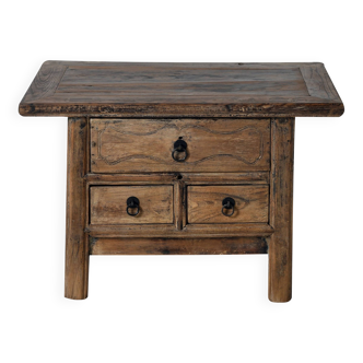 Haibei - Chinese bedside table in ancient elm no. 4