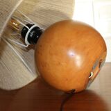 Wooden lamp with rope lampshade 400mm