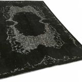 Overdyed Wool Vintage Handmade Carved Rug 169 cm x 288 cm
