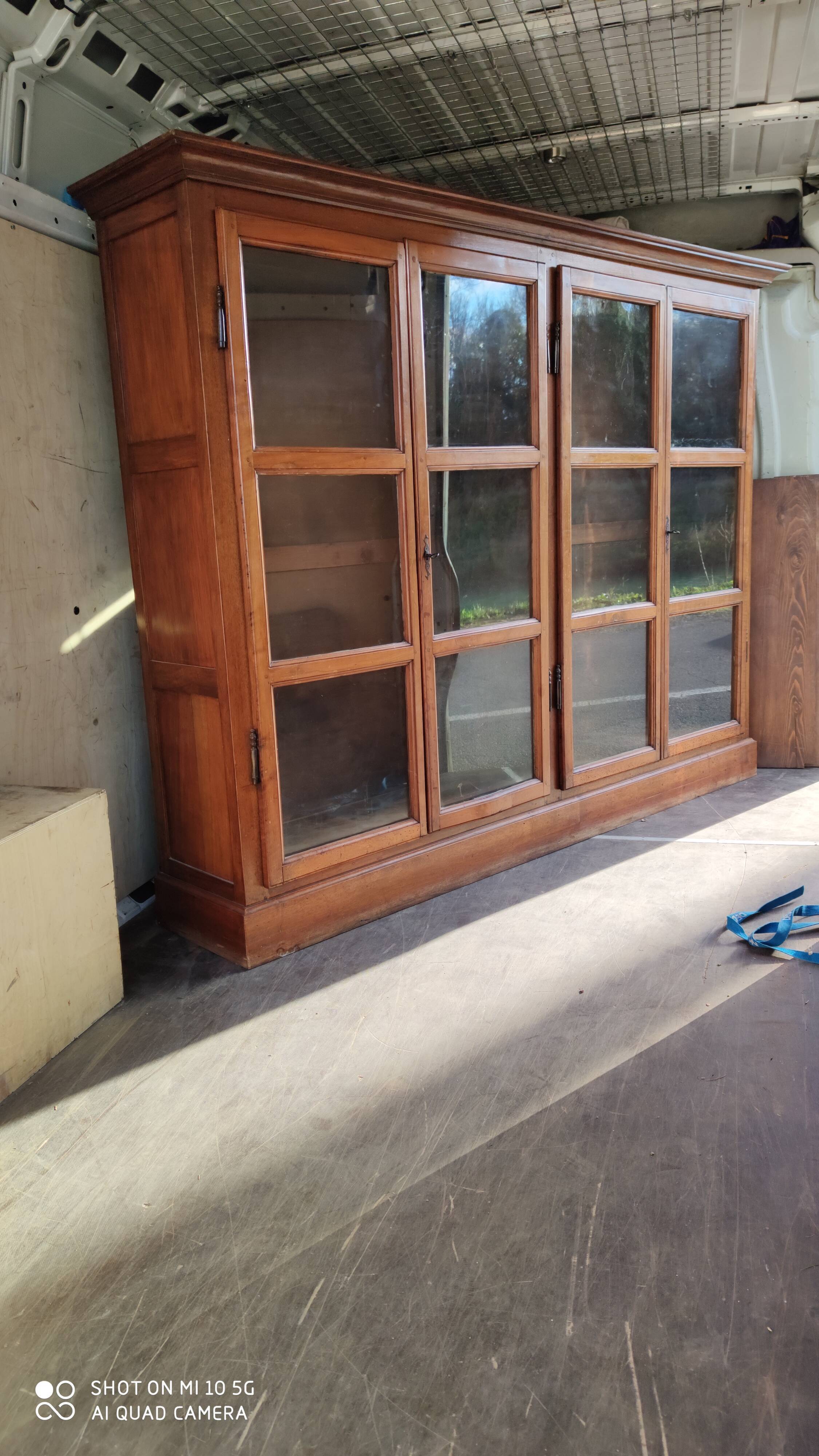 4-century blond walnut library