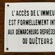 Ancienne plaque émaillée d'immeuble