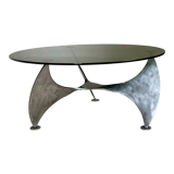 Vintage round helix coffee table