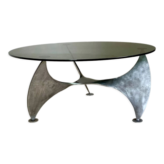 Vintage round helix coffee table